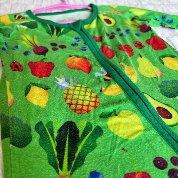 Little Sleepies Once Upon A Farm Collab Zippy Pajamas Size 3T - Picture 6 of 8